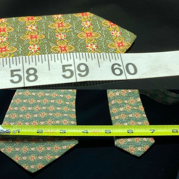 HERMES PARIS (7675 TA)  TIE 100%  SILK - Picture 3 of 8